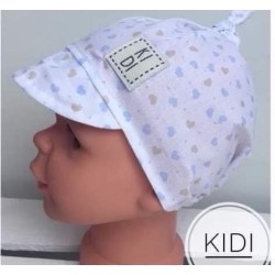 Chustka dziecięca KIDI czapeczka z daszkiem w formie chusty na główkę dziecka